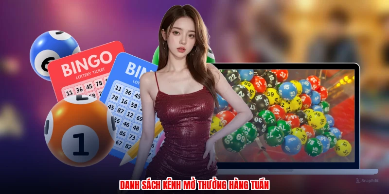 Danh sách kênh mở thưởng hàng tuần