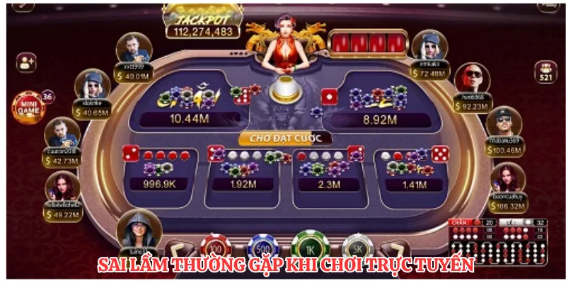 Sai lầm thường gặp khi chơi trực tuyến